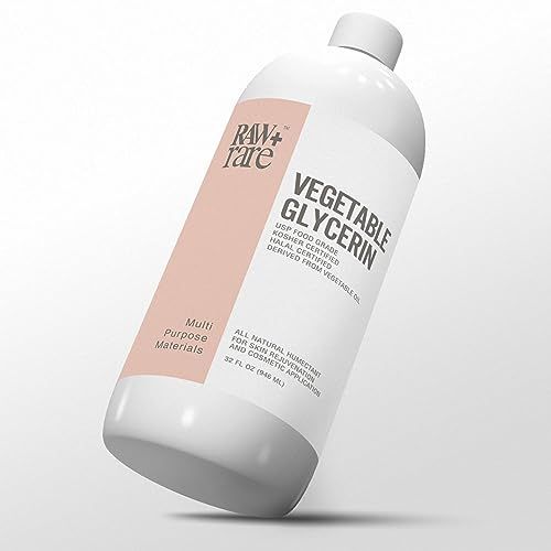 Glycérine végétale/glycérine (946,4 ml), naturel pur USP de qualité alimentaire/cosmétique, pour la peau, les cheveux, l'artisanat, l'huile de base de savon : Casher, Halal et pharmaceutique pour par