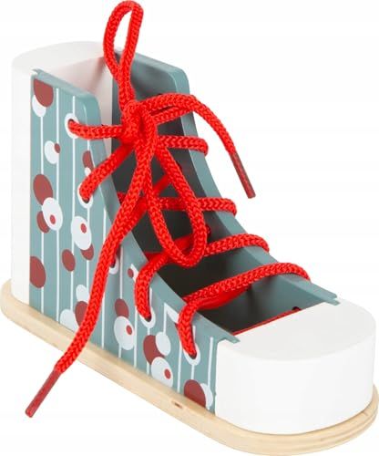 Chaussure à Enfiler en Bois, s'exerce à Enfiler et à Nouer Les Lacets de manière ludique, pour Les Enfants à partir de 3
