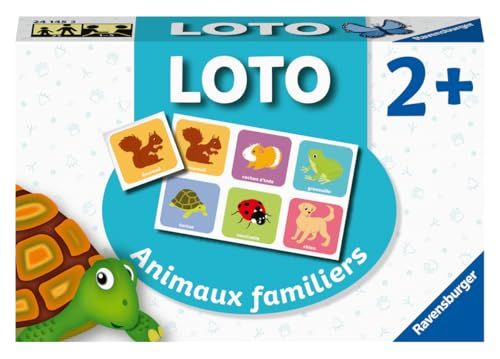 Ravensburger- Jeu Educatif - Loto - Les Animaux familiers - Un Premier Jeu éducatif mêlant Observation, Association et mémorisation - A partir de 2 Ans - 24145