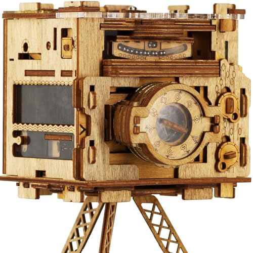 iDventure Cluebox Pro - Caméra Photo Sherlocks : Jeu de Puzzle Escape Room - Puzzle 3D en Bois délicat