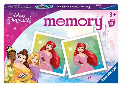 Ravensburger - Jeu Educatif - Memory® - Disney Princesses - Un Premier Jeu éducatif mêlant Observation, Association et mémorisation - A partir de 3 Ans - 20978