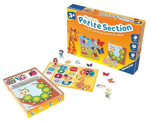 Ravensburger - Mes Jeux de Petite Section - Dès 3 Ans - 20 Activités Petite Section de Maternelle - Jeu Éducatif Complet - 24522