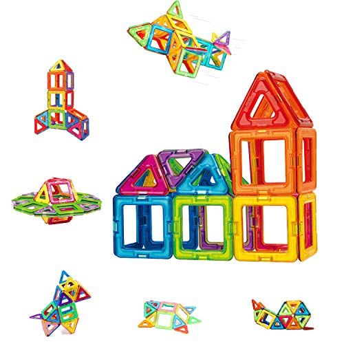 Condis Jeux de Societes Aimantés Construction Magnetiques 42 PCS, Jouet pour Fille Garcon Enfants 3 4 5 6 7 Ans Petits Cadeaux Anniversaire Educatif Puzzle 3 Ans