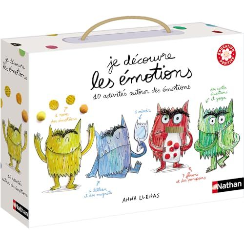 Nathan - Je découvre les émotions - Education positive - coffret d'activités originales pour découvrir ses émotions - Pour enfants à partir de 3 ans