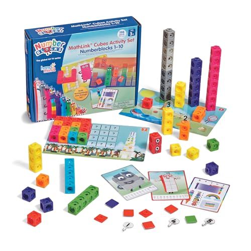 Learning Resources Numberblocks MathLink Cubes Coffret Activité, Jeu Éducatif Enfant 3 Ans, Apprentissage des Nombres et Comptage, Motricité Fine, Série TV, Montessori