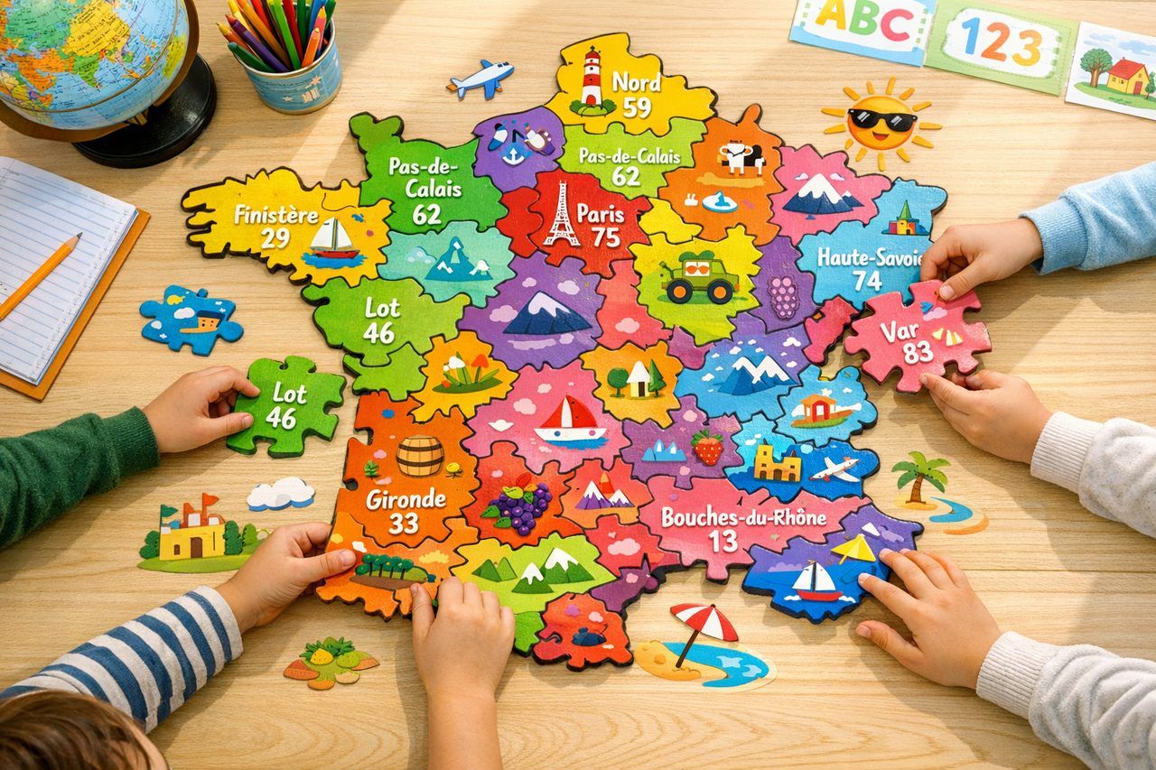 Apprendre et mémoriser les départements français en s’amusant