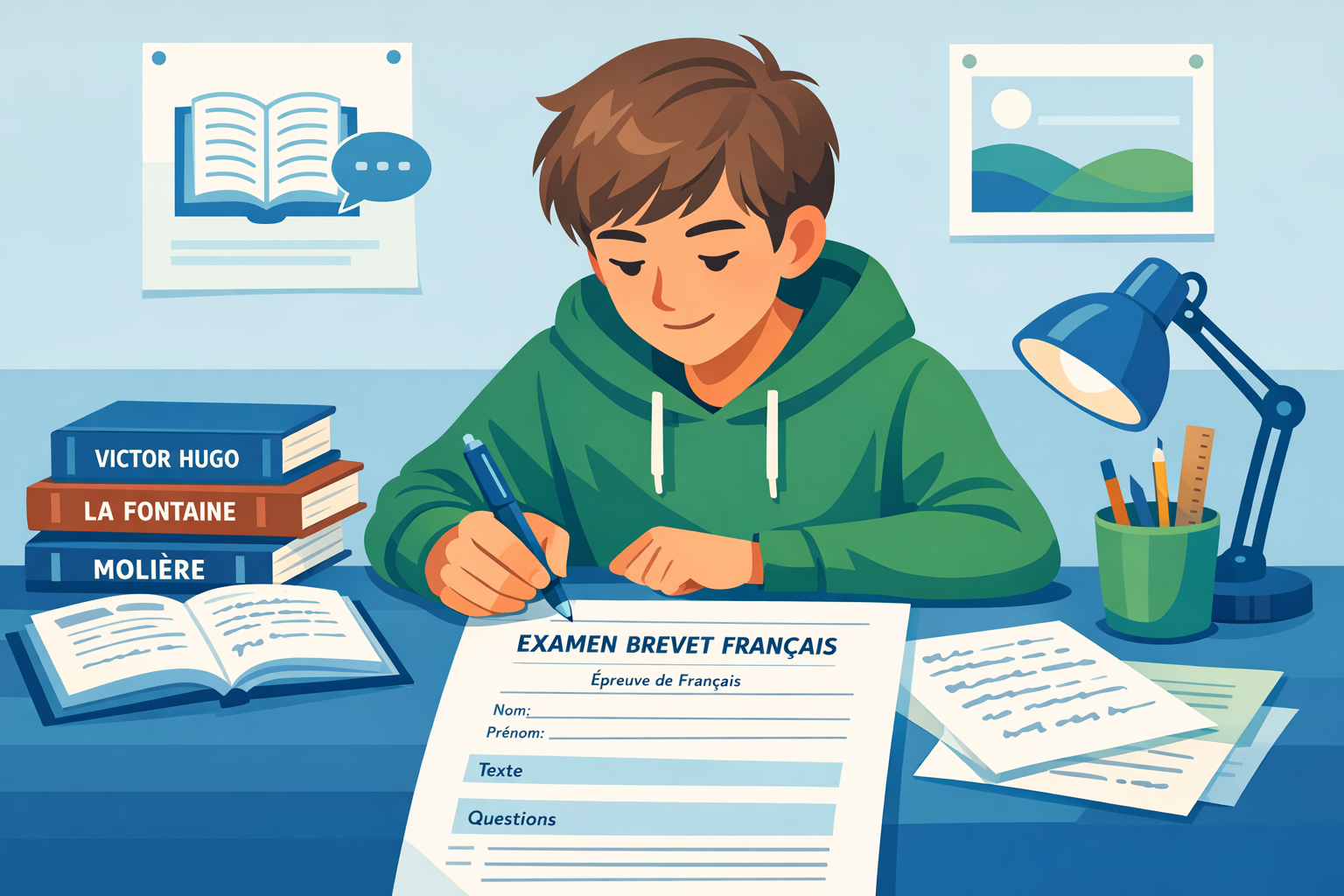 Brevet français DNB - Sujets et corrigés complets
