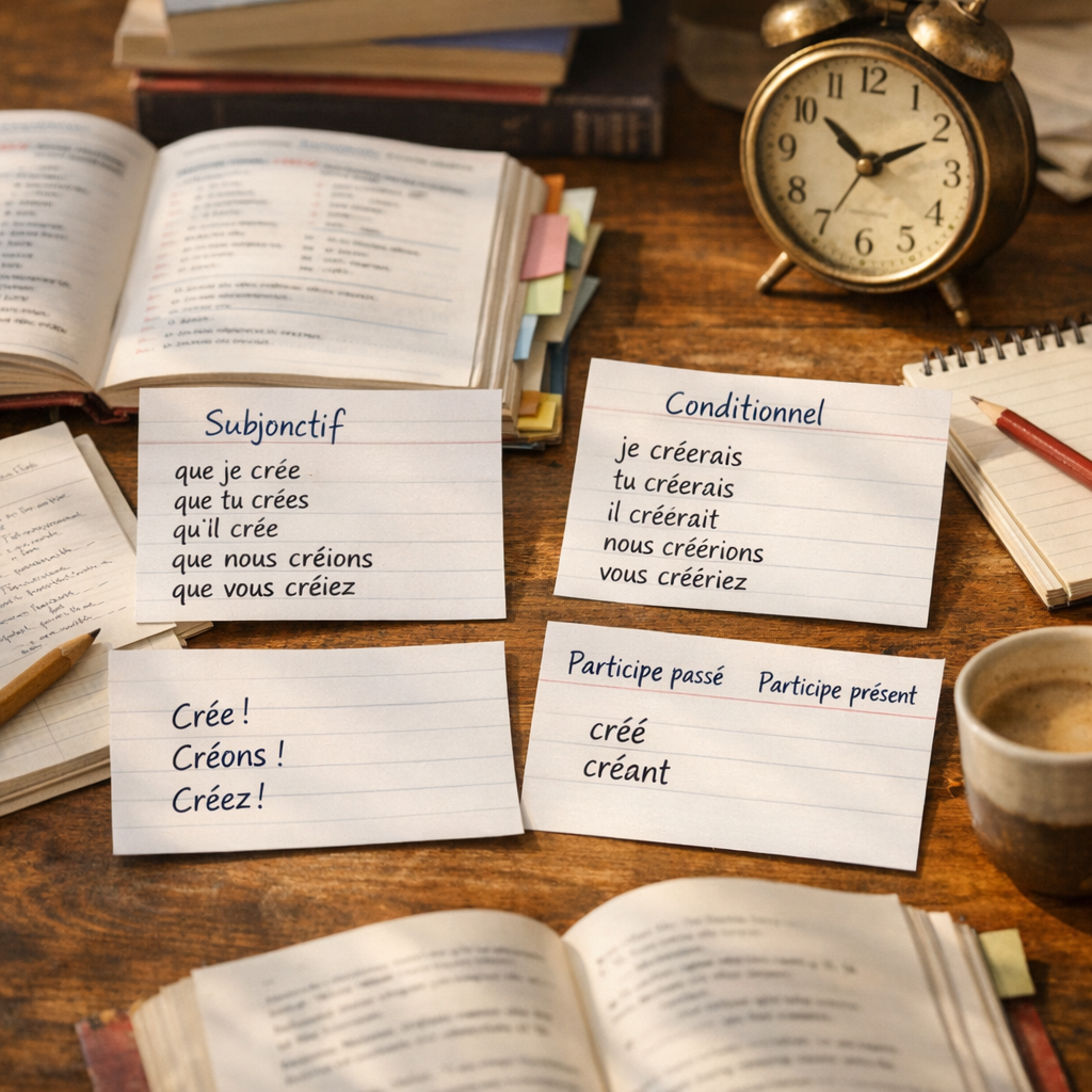 Subjonctif, conditionnel, impératif et participe&nbsp;: les formes utiles
