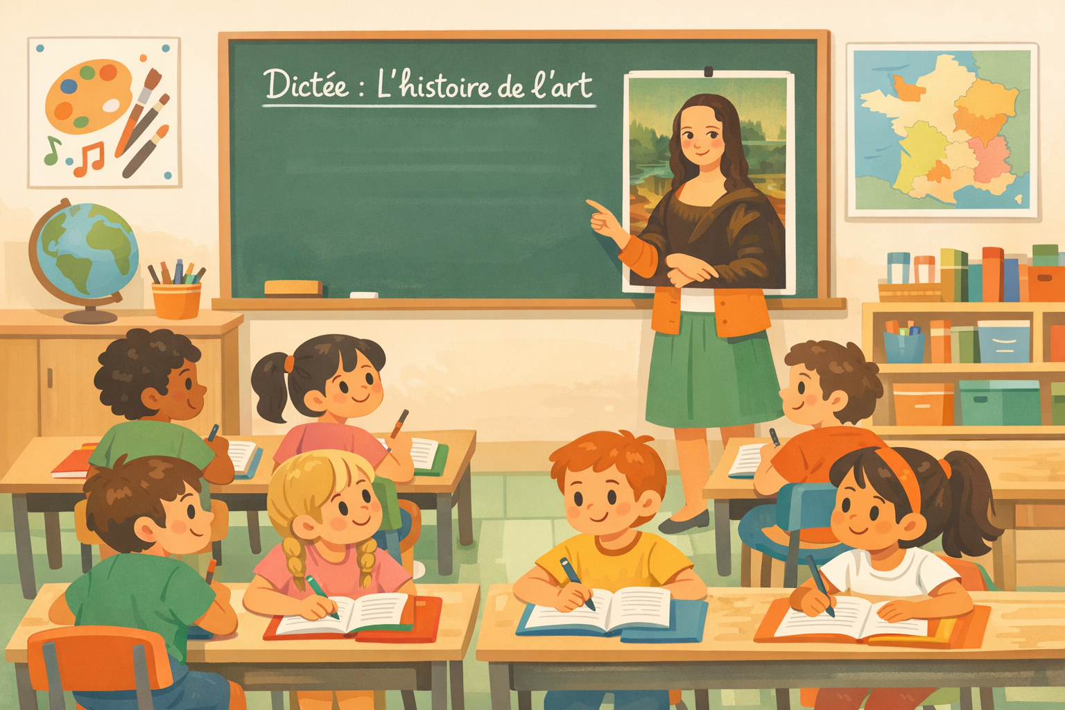 Dictées et histoire des arts CE2 : PDF gratuit à imprimer