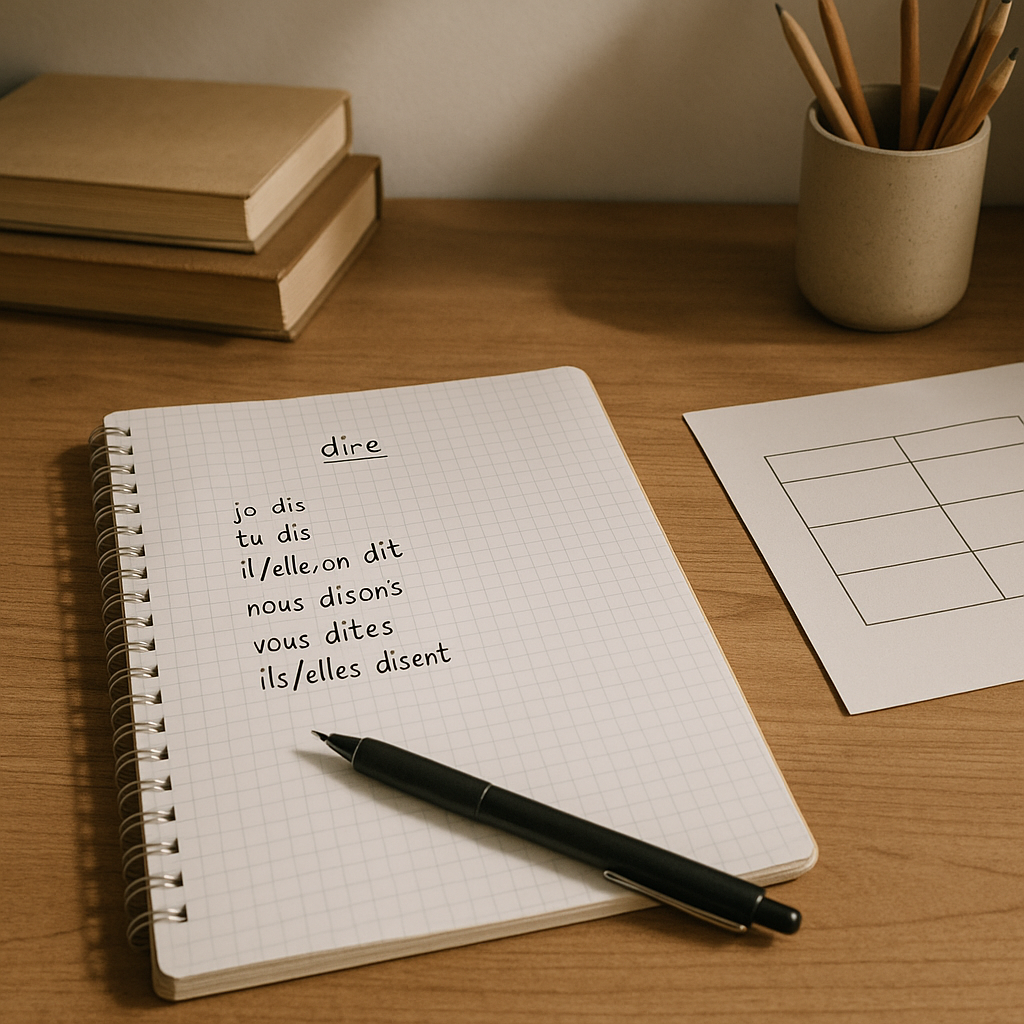 Dire conjugaison : exercices corrigés faciles et complets