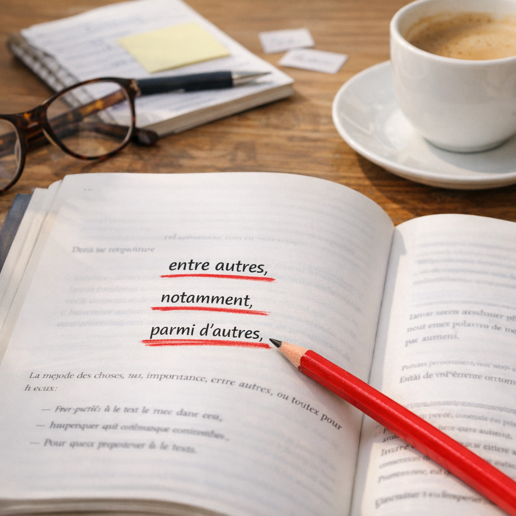 Entre autres, notamment, parmi d’autres&nbsp;: le test des 3 remplacements