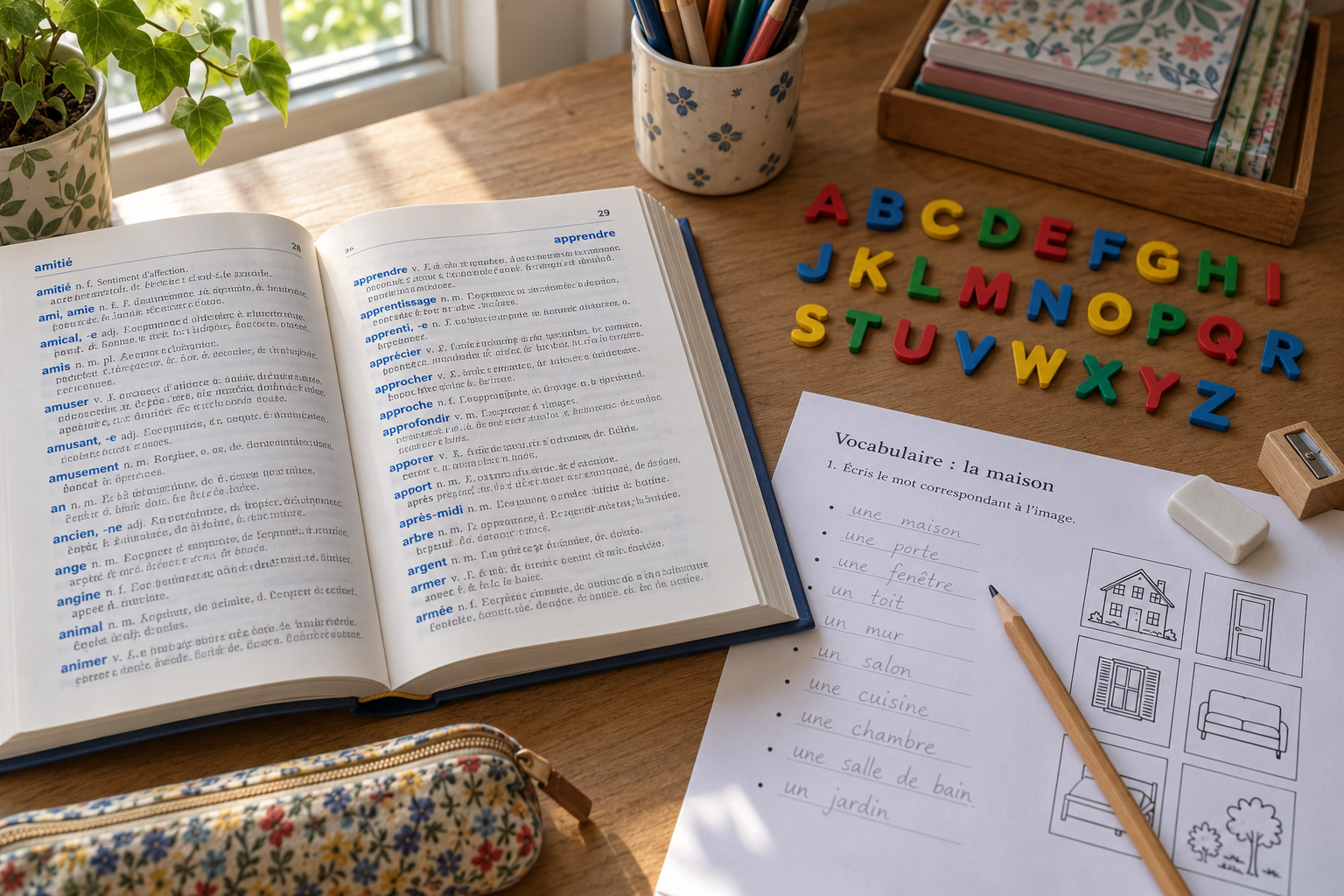 Ranger les mots dans l'ordre alphabétique au CE2 : cours et exercices corrigés