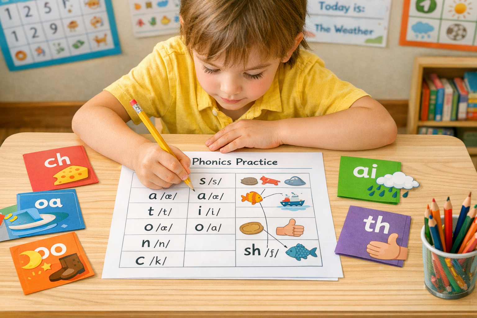 Exercices : Sons et graphèmes (CP) avec corrigé