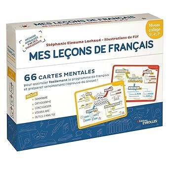 Coffret Français Collège : 66 Cartes Mentales pour Réviser & Réussir le Brevet