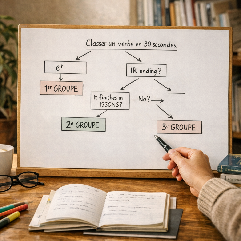 Arbre de décision&nbsp;: classer un verbe en 30 secondes