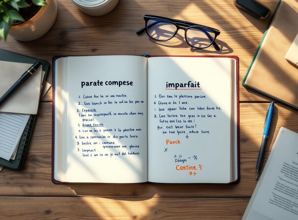 Exercices Passé composé et imparfait en récit