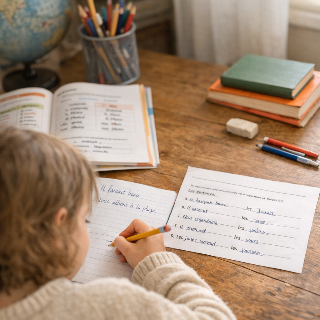 Exemples résolus : reconnaître et écrire l’imparfait