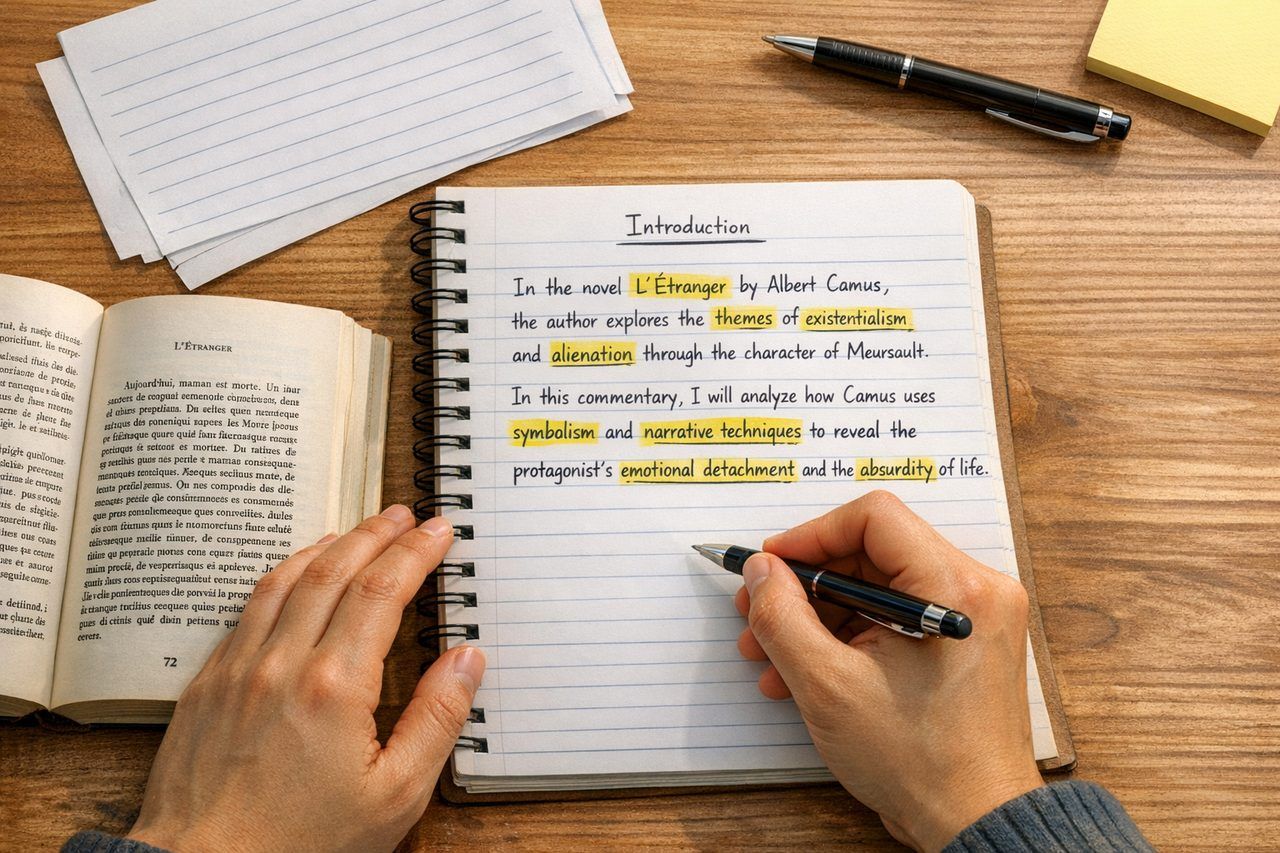 L’introduction du commentaire composé : méthode claire et exemples concrets