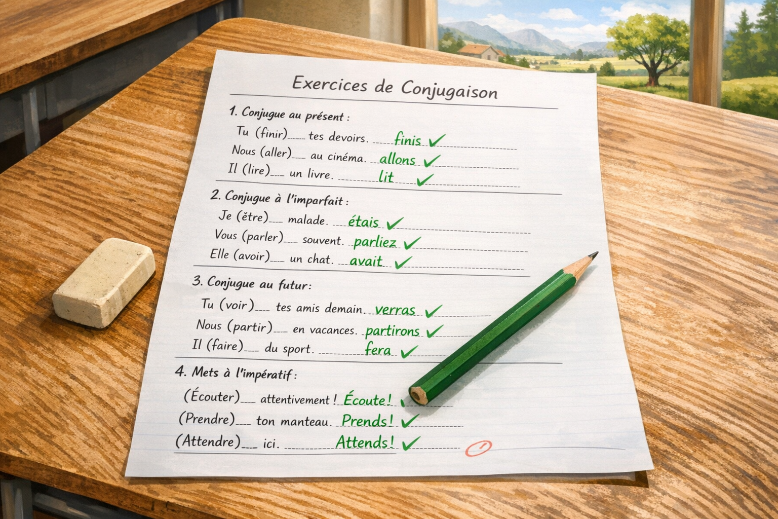 Exercices sur l'imparfait de l'indicatif : tous niveaux avec corrigés