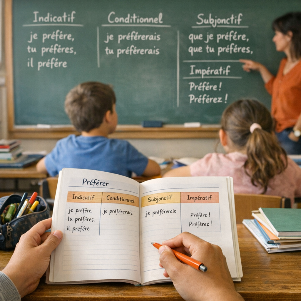 Indicatif, conditionnel, subjonctif, impératif&nbsp;: les formes utiles en CM2