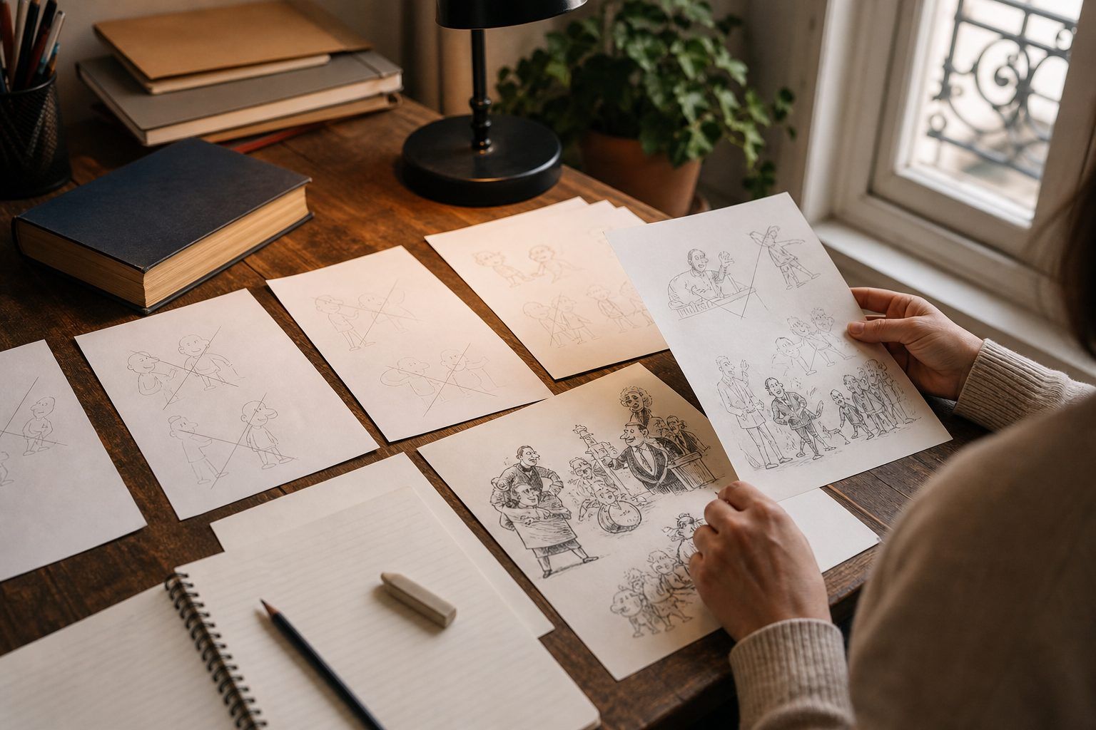 Exercices progressifs sur le registre satirique