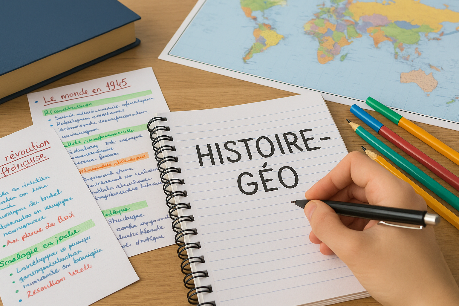 Révision histoire-géo pour le brevet 2026 : fiches efficaces et méthode