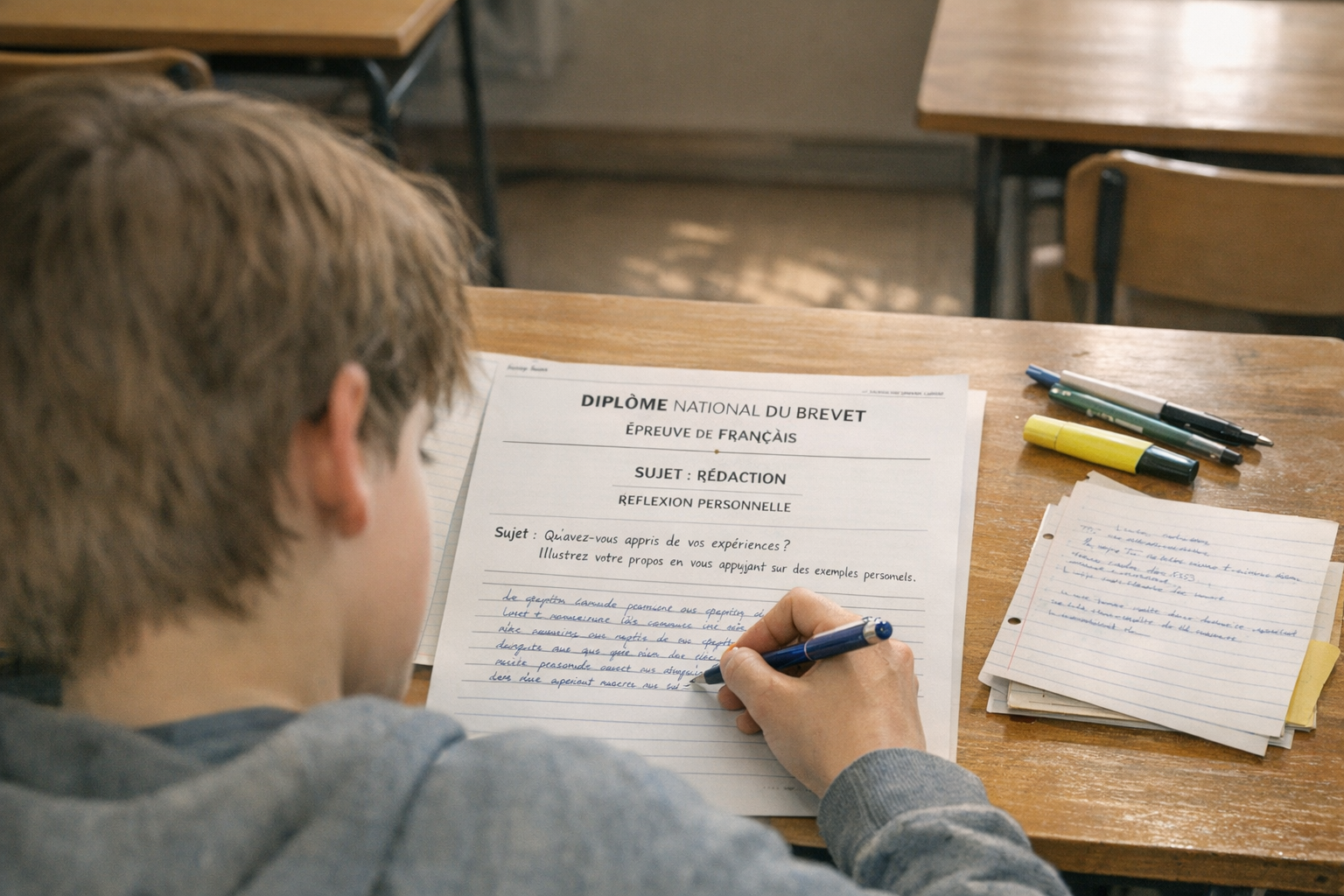 Sujet de réflexion au brevet de français : méthode, exemples et conseils pour réussir