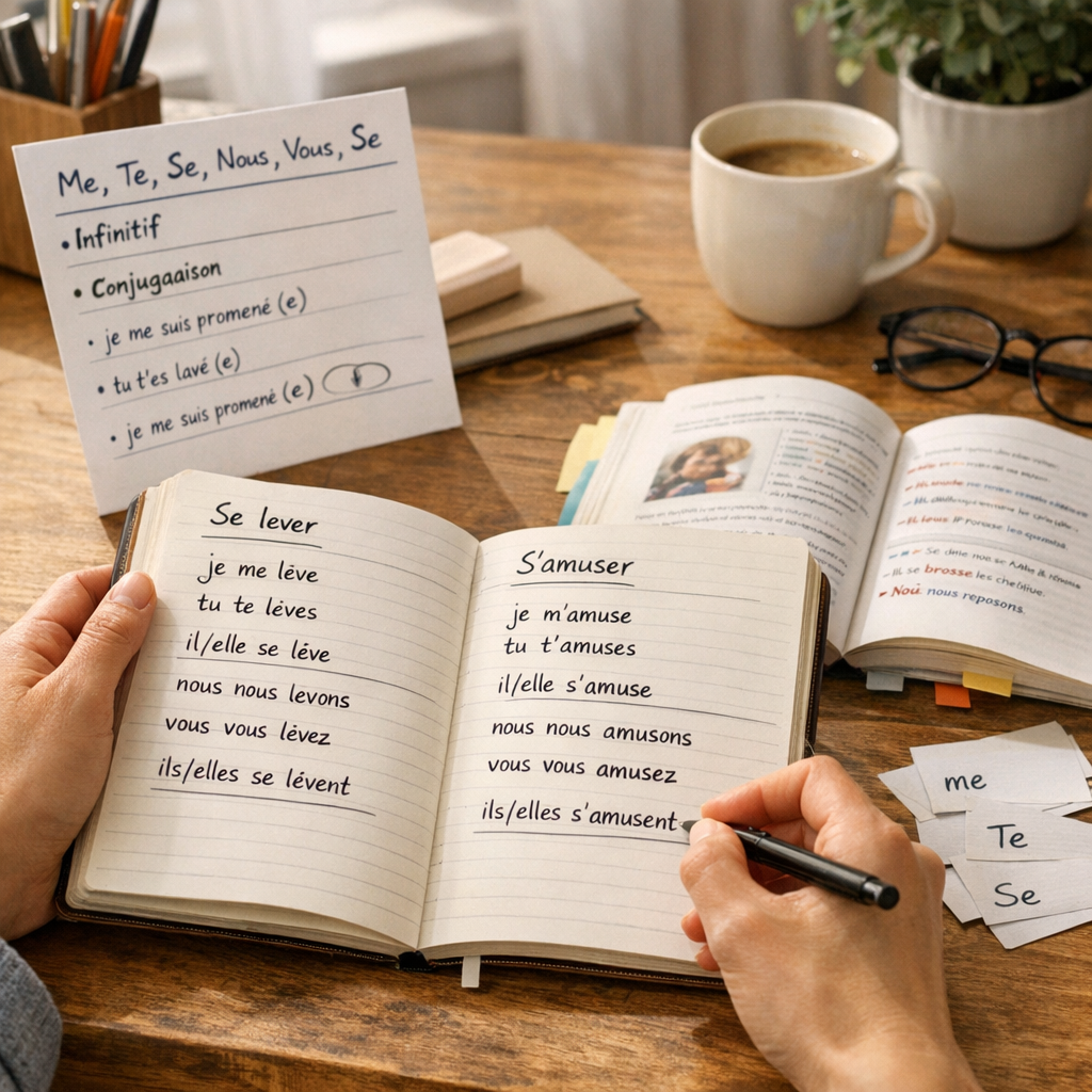 Comment conjuguer les verbes pronominaux en français&nbsp;? méthode pas à pas